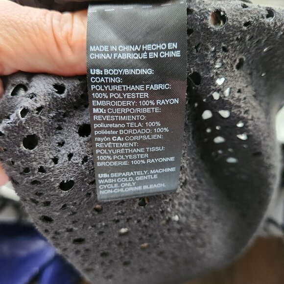 Chico's Perforated Floral Faux Leather Jacket 2 - Picture 8 of 10